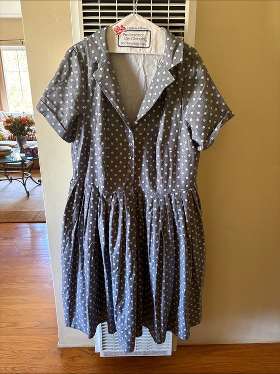 Modcloth Dresses & Skirts - ModCloth Myrtlewood 2X Short-Sleeve Polka Dot Shirt Dress